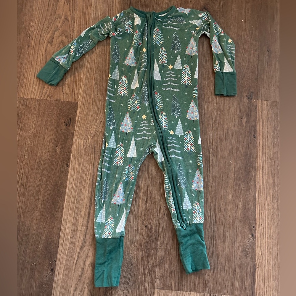 Little Sleepies Green Twinkling Trees Zippy